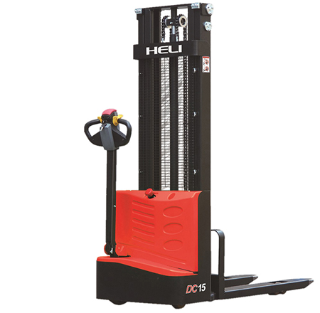 Transpaleta noua electrica cu catarg duplex, model CDD15J
